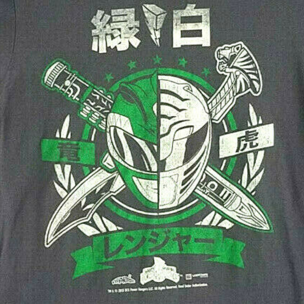 Power Rangers Mens T-Shirt Size M Gray